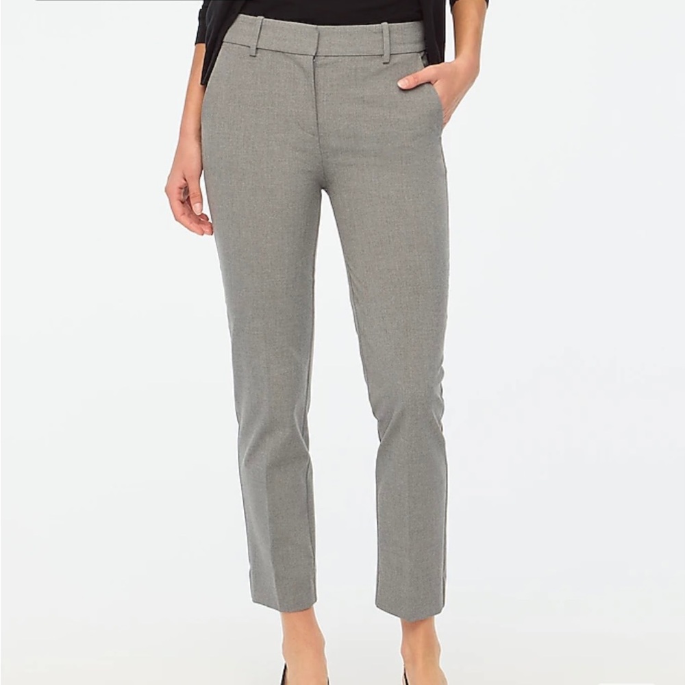 Slim cropped grey ruby pant